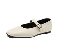 Zapatos de Ballet JJDFW Mary para Mujer, con Cierre a presión, Punta Cuadrada y diseño Plano.