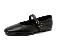 Zapatos de Ballet JJDFW Mary para Mujer, con Cierre a presión, Punta Cuadrada y diseño Plano.