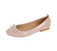 Zapatos de ballet para mujer, suela suave, mocasines con lazo, cómodos, para el trabajo, oficina, zapatos planos ligeros y transpirables para mujer, mocasines planos de punta cuadrada, zapatos planos