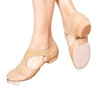 Zapatos De Ballet Sandalias griegas con arco elástico de cuero genuino, zapatos de baile de Jazz for mujer, zapatillas de deporte for profesor de baile Jazzy, sandalias for hacer ejercicio en el gimna