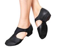 Zapatos De Ballet Sandalias griegas con arco elástico de cuero genuino, zapatos de baile de Jazz for mujer, zapatillas de deporte for profesor de baile Jazzy, sandalias for hacer ejercicio en el gimna