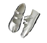 Zapatos De Ballet Tabi para Mujer Zapatos Planos de Ballet con Punta Dividida, Correa con Hebilla, Mocasines Redondos Poco Profundos, Sandalias Tabi cómodas e Informales