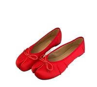Zapatos De Ballet Tabi para Mujer Zapatos Planos de Seda con Punta Abierta for Mujer, 6 Colores, Zapatos Tabi de Ballet, Mocasines sin Cordones Poco Profundos, Zapato Informal for Mujer