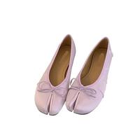 Zapatos De Ballet Tabi para Mujer Zapatos Planos de Seda con Punta Abierta for Mujer, 6 Colores, Zapatos Tabi de Ballet, Mocasines sin Cordones Poco Profundos, Zapato Informal for Mujer