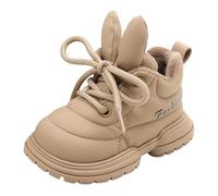 Zapatos de baño para adultos, bowknot First Shoes Buckle Strap Toddler Soft Bottom Transpirable Princess Shoes Niños Zapatillas Niñas 25, caqui, 20.5 EU