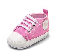 Zapatos de bebé para interiores para niños pequeños, suela suave, 9 años, zapatos para correr, Pink, 19 EU