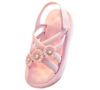Zapatos de bebé para niñas, zapatos transpirables, gorro de rocío, sandalias para niñas, sandalias suaves para bebé, sandalias de bicicleta para mujer, Rosa., 29 EU