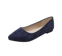 Zapatos de boda para mujer, planos de tacón plano, zapatos de noche, elegantes y cómodos, zapatos de baile, zapatos de fiesta, zapatos clásicos, zapatos de negocios, zapatos de negocios, azul, 43 EU