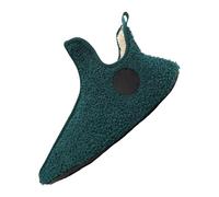 Zapatos de cabaña para mujer, de felpa, gris, pantuflas para mujer, de caña alta, de invierno, forradas, antideslizantes, unisex, para casa, parejas, zapatos de casa, zapatos para exteriores, verde