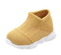 Zapatos de calcetines para aprender a andar para bebé, malla transpirable, zapatos para gatear para niños y niñas, antideslizantes, ligeros, zapatos descalzos de un solo color, zapatillas de piso alto