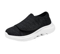 Zapatos de caminar para mujer, de verano, ortopédicos, para el cuidado de las mujeres, zapatos de cuidado de pies anchos, zapatos de salud, zapatos de tela, zapatos descalzos, zapatos suaves para el