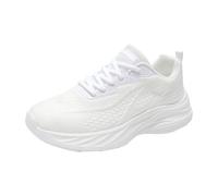 Zapatos de caminar para mujer, impermeables, elegantes, cómodos, ligeros, antideslizantes, para caminar, fitness, ocio, calle, interior y exterior, Blanco, 39 EU