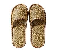 Zapatos de campamento para hombre, sandalias de invierno para el hogar, pantuflas de ratán, para interiores, hogar, lino, antideslizantes, antipantuflas, zapatos sencillos originales para hombre, b