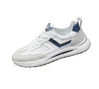 Zapatos de chándal para hombre, zapatillas amortiguadas, transpirables, zapatos de trekking, pies anchos, zapatillas de entrenamiento, ligeras, suaves, cómodas, informales, blancas, antideslizantes