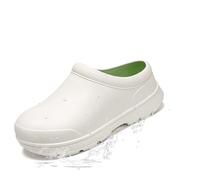 RenDiuJups Zapatos de chef for hombre y mujer, antideslizantes, resistentes al aceite, impermeables, for restaurantes y catering. Zapatos de seguridad cómodos.(White,38/39)