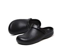 Zapatos de cocina para chef para hombres y mujeres, zuecos de trabajo de seguridad de aceite impermeables antideslizantes, zapatos de servicio de alimentos de cocina, para zuecos de trabajo en el jard