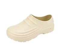 Zapatos de Cocina para Hombre Antideslizantes para Zapatos de Chef, Zapatos Trabajo Antideslizantes, Zapatillas Informales Moda, Deportivas un Solo Paso(Beige,41 EU)