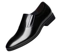 Zapatos de conductor para hombre, zapatos de cuero suave, informales, planos, antideslizantes, pedales de clic, zapatos para hombre, Bk1, 43 EU