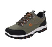 Zapatos de Cordones para Hombre Antideslizante para Exteriores de Moda, Zapatillas de Deporte de Alpinismo con Cordones Zapatillas de Deporte, Verde, 46 EU