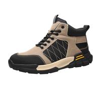 Zapatos de correr para hombre de invierno, primavera e invierno de gran tamaño al aire libre de construcción, zapatos de trabajo antideslizantes ligeros de desgaste de país de invierno, plataforma