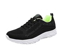 Zapatos de correr para hombres Zapatos deportivos transpirables Entrenadores Suela gruesa antideslizante Zapatos cómodos pies descalzos Zapatos moda casual al aire libre Moda Zapatos, verde, 42 EU