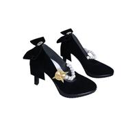 Zapatos de cosplay de Halloween para mujer conjunto de disfraz de Anime para fiesta de carnaval Halloween con suela gruesa y punta redonda regalo para chica Kawaii (Elegancia 1,37)