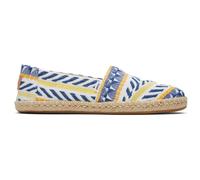 Zapatos De Cuerda De Diseño Casual Toms Alpargata Para Mujer Azul