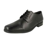 Clarks Men's Howard Cap Oxford, Piel Negra, 44 EU