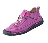 Zapatos de cuero hechos a mano para mujeres y hombres, tenis casuales de moda, ligeros, cómodos, para correr, cómodos con soporte de arco, suaves, antideslizantes, para senderismo, al aire libre, hot
