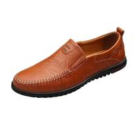Zapatos de cuero negro Zapatos casuales para hombre Zapatos casuales sin cordones Zapatos de conducción de seguridad Vida cotidiana Zapatos de caminar cómodos Zapatos deportivos de pies anchos Zapatos