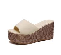 Zapatos de cuña con Puntera para Mujer, Zapatillas Informales, Sandalias clásicas, Zapatillas para Mujer Eleven Zapatillas Mujer