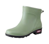Zapatos de cuña marrón para mujer, botas de lluvia, zapatos de goma, zapatos casuales y fashionables, todo al aire libre, trabajo de pesca, cocina, no deslizante, botas de lluvia, talones, talla 9