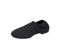 Zapatos de danza latina de jazz para mujer, zapatos de ballet de salón de baile, transpirables, malla de vuelo, plana, práctica para niñas, zapatillas de baile, cómodas, transpirables, Negro , 37 EU