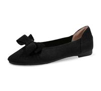 Zapatos de danza para mujer, zapatillas de ballet, ligeras, modernas, antideslizantes, antideslizantes, de un solo color, cómodos, para la salud, zapatos de punta, Negro , 35 EU