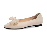 Zapatos de danza para mujer, zapatillas de ballet, ligeras, modernas, antideslizantes, antideslizantes, de un solo color, cómodos, para la salud, zapatos de punta, beige, 40 EU