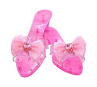Zapatos de de , diseño de diamantes de imitación y lazos dobles, tacones antideslizantes para juegos de rol, calzado de juguete de simulación | Accesorios brillantes de vestir para