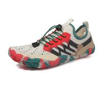 Zapatos de dedo para mujer, unisex, para el agua, gimnasio, playa, playa, descalzo, senderismo, correr, caminar descalzo, senderismo, senderismo, traillaufschuhe aqua, natación, surf, marrón, 44 EU