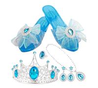 Zapatos de disfraz de princesa - Juguetes antideslizantes con collar - Zapatos infantiles para princesas - para collar pendientes, uso diario, interior, exterior, hogar, vacaciones, Año Nuevo, día