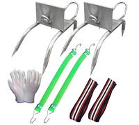 Zapatos de escalada de garra de gato, juego de picos de metal resistente, equipo de tracción de seguridad, soporte reforzado para pies, accesorio de ascenso vertical fiable para trabajadores