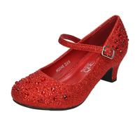 Zapatos De Fiesta Con Tacón De Gatito Brillante Spot On Para Niñas Junior H3R046