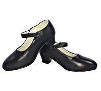 Zapatos de Flamenco, Sevillanas, Danza, Baile, para niña o Mujer. Color Negro. (33 EU, Negro)