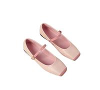 Zapatos de Flats de Ballet Elegantes para Mujeres, Elegante Estampado Cuadrado Close Toe Mary Jane Flats, For Women Work Office Casual Zapatos