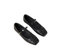 Zapatos de Flats de Ballet Elegantes para Mujeres, Elegante Estampado Cuadrado Close Toe Mary Jane Flats, For Women Work Office Casual Zapatos