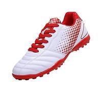 Zapatos de fútbol para niños de 7 a 15 años, zapatos de entrenamiento para correr para niños de 7 a 15 años, zapatos para niños pequeños, Red, 38/38.5 EU