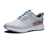 FootJoy Performa, Zapatos de Golf Mujer, Gris Blanco Morado, 38 EU Ancho