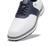 PUMA Men Avant Golf Shoe, PUMA White-Deep Navy-Speed Blue, 42.5 EU