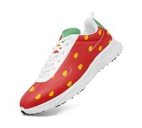 Zapatos de golf sin pinchos para mujer, impermeables, con graffiti, transpirables, antideslizantes, para caminar, para hombre, Color 10 negro, 47 EU