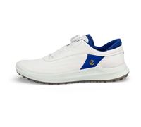Ecco Zapatos de golf Boa 2025 Core, corte bajo, cuero impermeable, sin pinchos, Blanco Virtual 43 EU