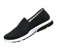 Zapatos de hombre de malla plana zapatos de tela con suela de goma zapatos casuales ligeros antideslizantes zapatos de artes marciales tradicionales chinos zapatos de tela suave gruesa zapatos