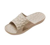 Zapatos de hombre impermeables 43 Fashion All Seasons Zapatillas de hombre Piso Fondo Plano Hogar Baño Antideslizante Open Toe On Easy Zapatos Hombre, caqui, 44 EU